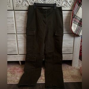 Women’s Dark Green Cargo Pant